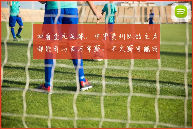回看金元足球，中甲贵州队的主力都能有七百万年薪，不欠薪可能吗